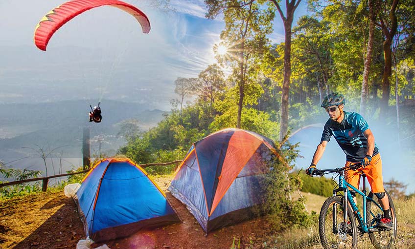 Biking Paragliding Camping